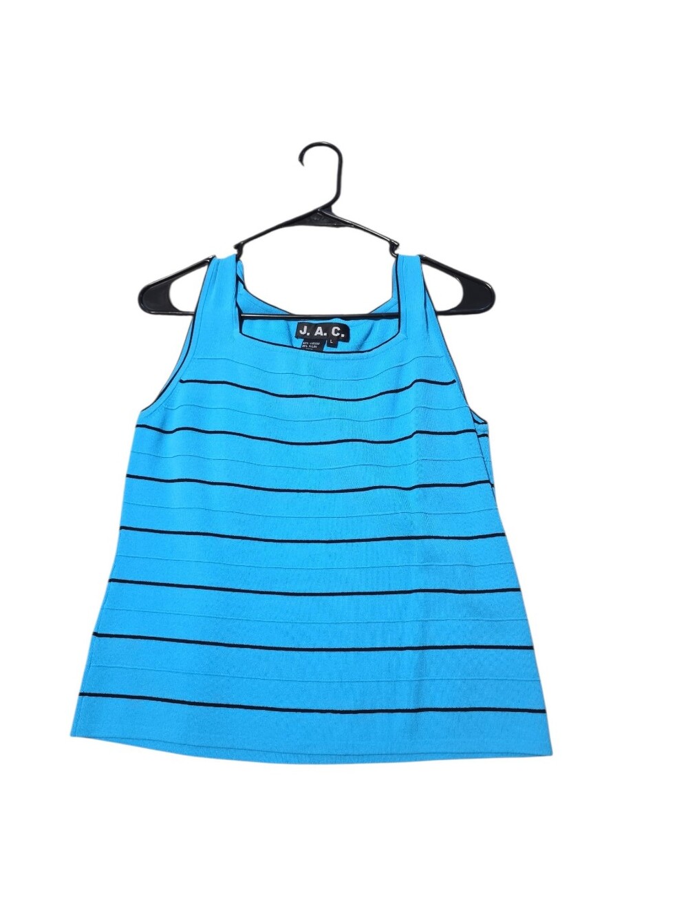 Women's Blue Striped Tank Top